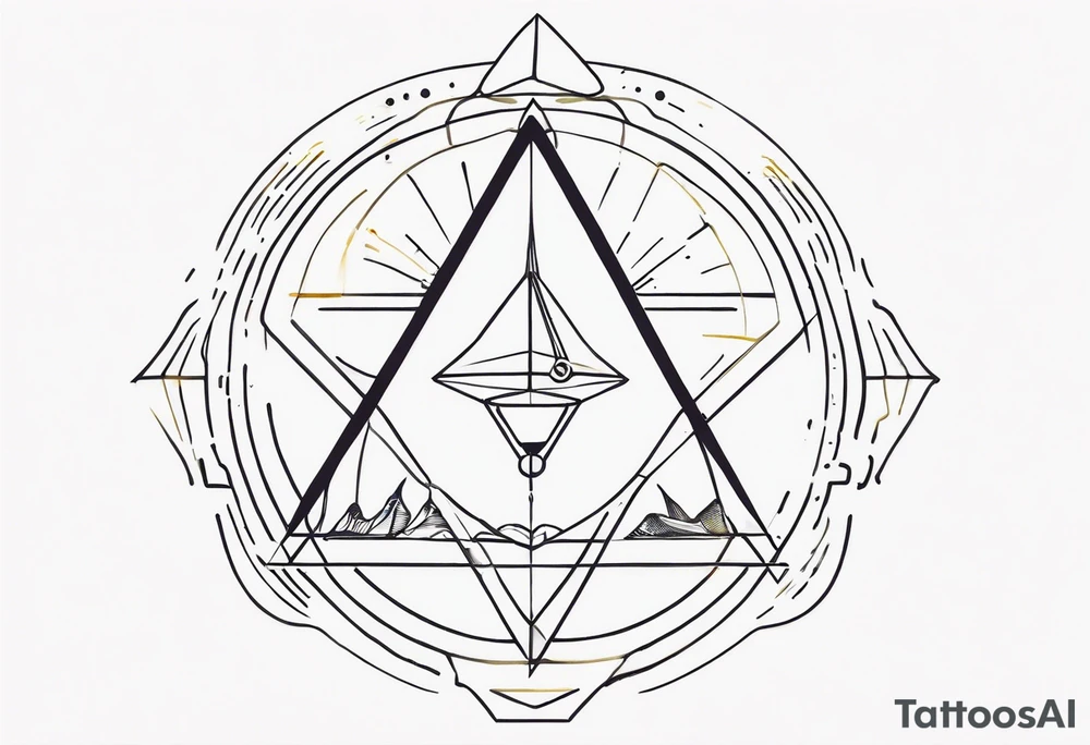 simple, text of scientific symbol big delta tattoo idea