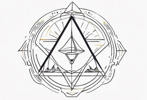 simple, text of scientific symbol big delta tattoo idea