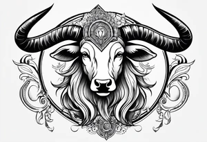 Gemini taurus zodiac signs combined tattoo idea
