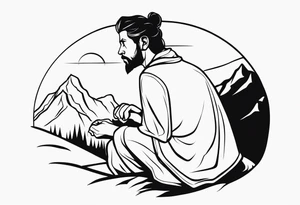 A shepherd who is fearful tattoo idea