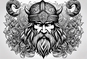 Valhalla viking pride tattoo idea