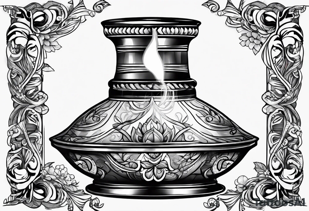 Oil lamp no oil tattoo idea