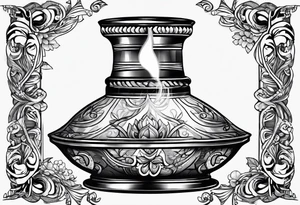 Oil lamp no oil tattoo idea