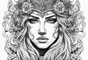 Tattoo that symbolizes Strentgh and pain with Greek mythology tattoo idea