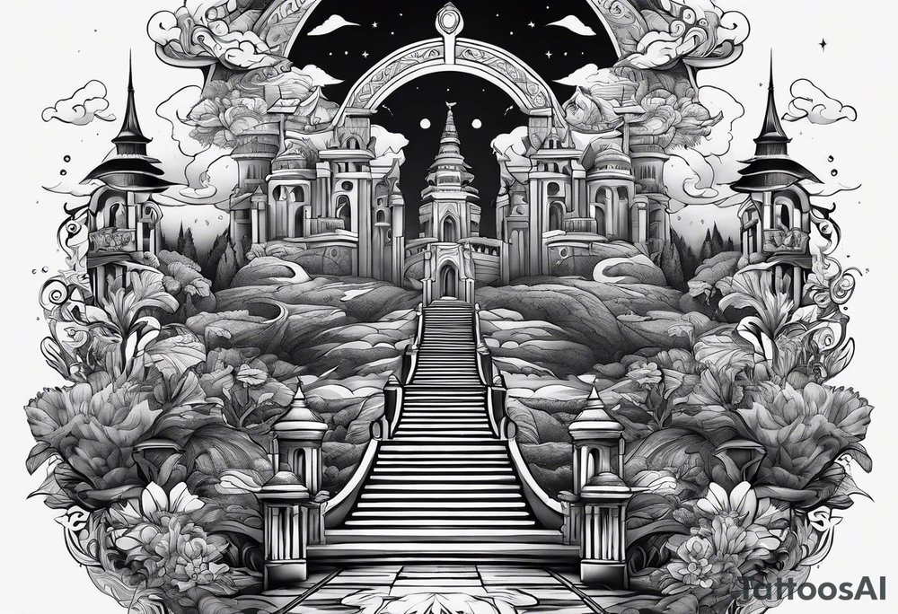 Valhalla steps path tattoo idea
