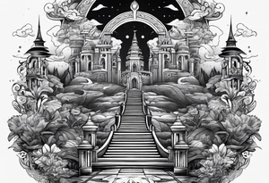 Valhalla steps path tattoo idea