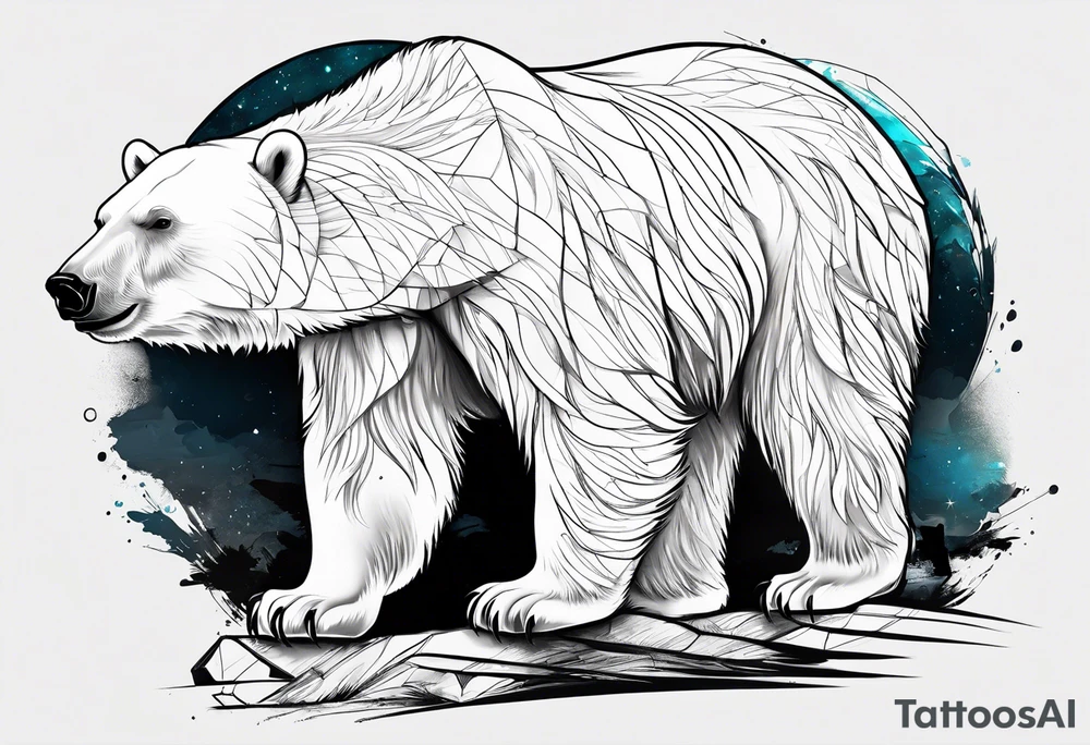 polar bear in italy tattoo idea