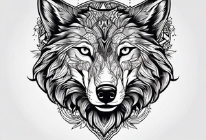 Relic wolf logo tattoo idea
