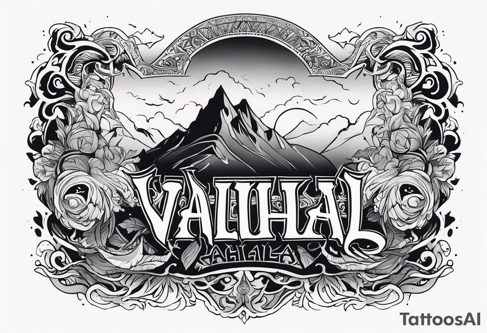 Valhalla mist fog tattoo idea