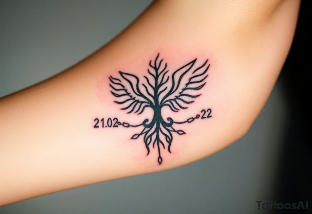 I would like a tattoo that symbolizes my journey of recovery and personal transformation. It should reflect my struggle with addiction and my rebirth after a coma on February 21, followed by being taken off life support on February 22, which I consider my second birthday.
Key elements to include:
- A symbol of rebirth (such as a phoenix or tree).
- Chains or barriers broken to represent freedom from addiction and dependencies.
- Subtle incorporation of the dates "21.02" and "22.02".
- Emphasis on self-love, inner strength, and the journey of life.
I prefer a minimalist style that conveys meaning and dignity. tattoo idea