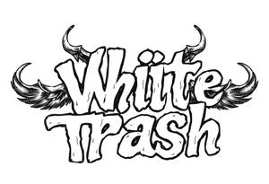 Fancy tattoo lettering of high class white trash tattoo idea