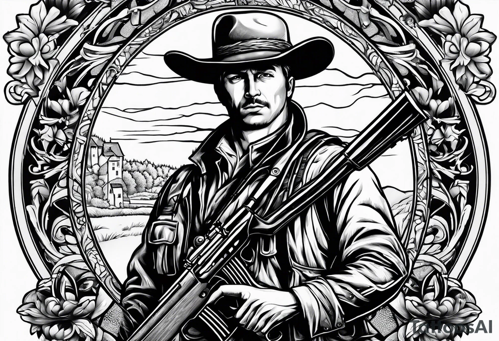 Minuteman with rifle tattoo idea