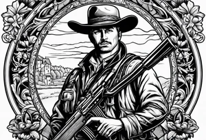 Minuteman with rifle tattoo idea