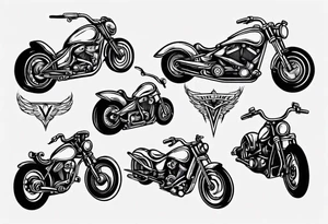 motorcycle handle bars tattoo idea