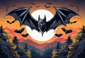 3 bats tattoo idea