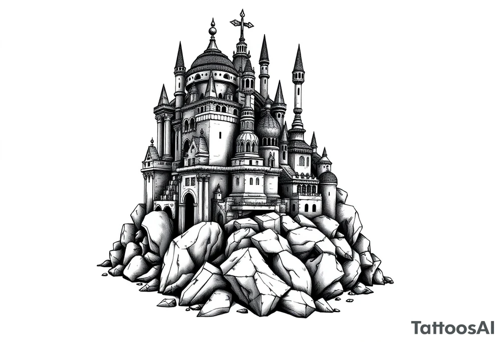 city of 
Atlantis tattoo idea