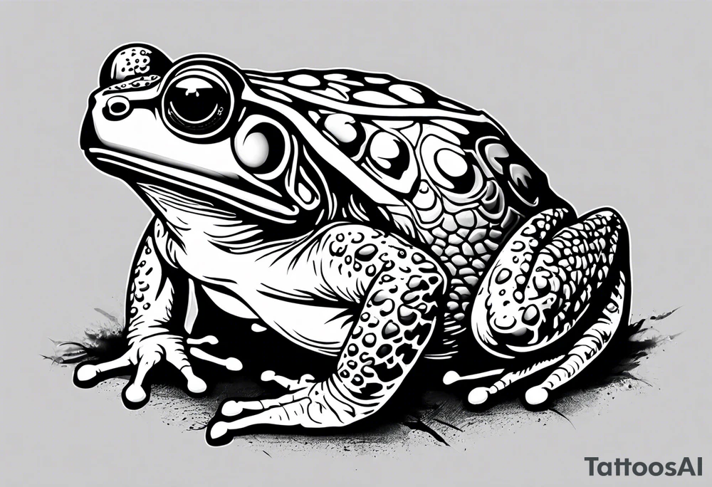 toad wirh sword tattoo idea