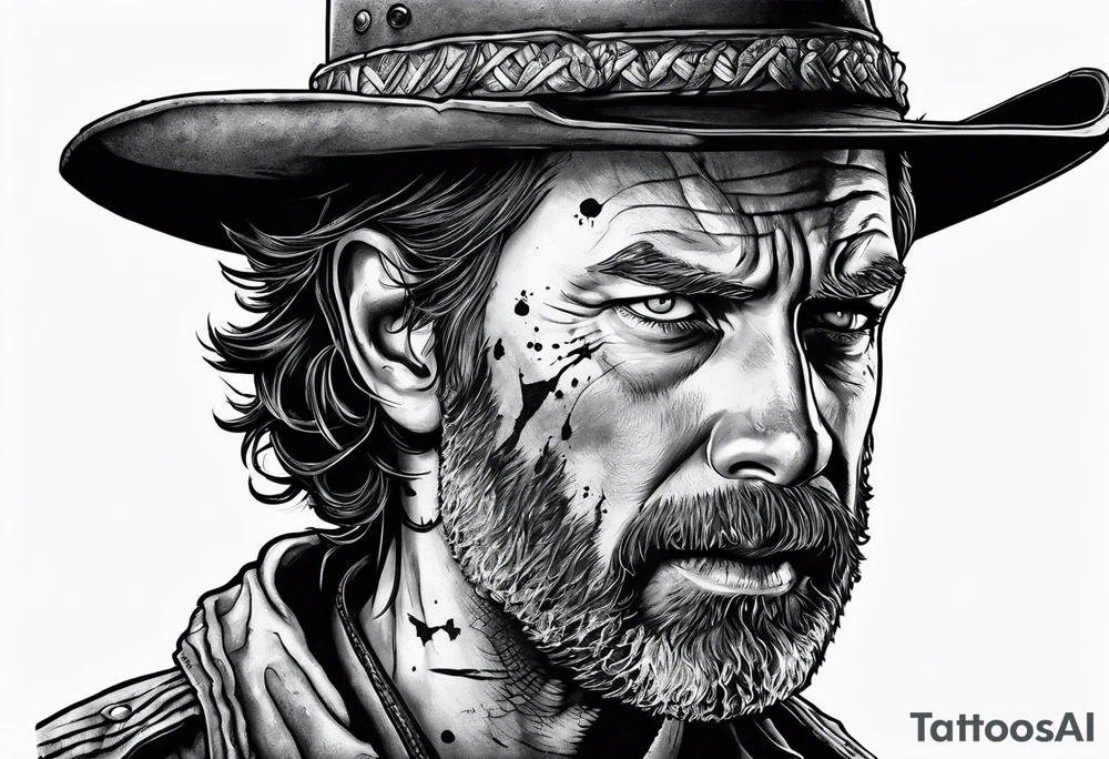 the walking dead rick tattoo idea