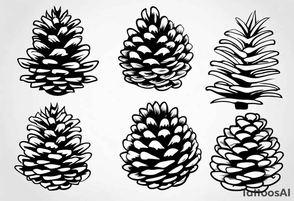 Small
Solo Pine tree
Pinecone
Silhouette tattoo idea
