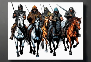 Apocolypse horsemen tattoo idea