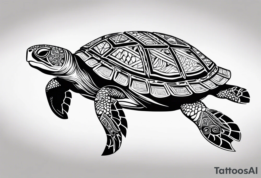 Samoan turtle tattoo idea