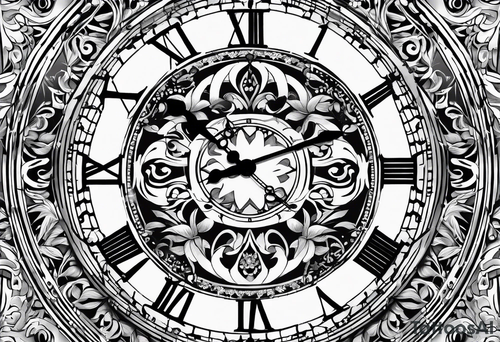 17:27 digital clock tattoo idea