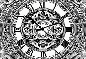 17:27 digital clock tattoo idea