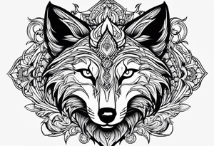 Démon renard tattoo idea