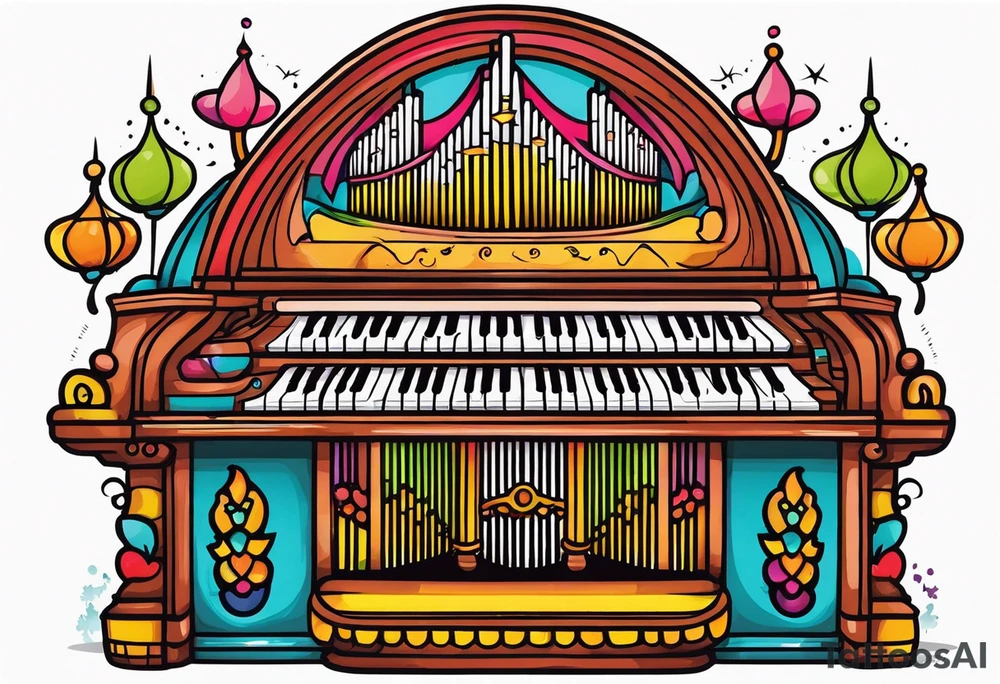 Pipe organ tattoo idea