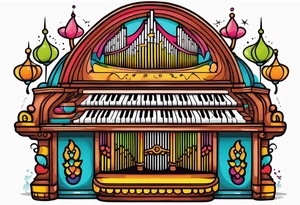 Pipe organ tattoo idea