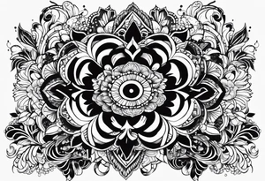 Ek omkaar design for a tatoo on chest tattoo idea