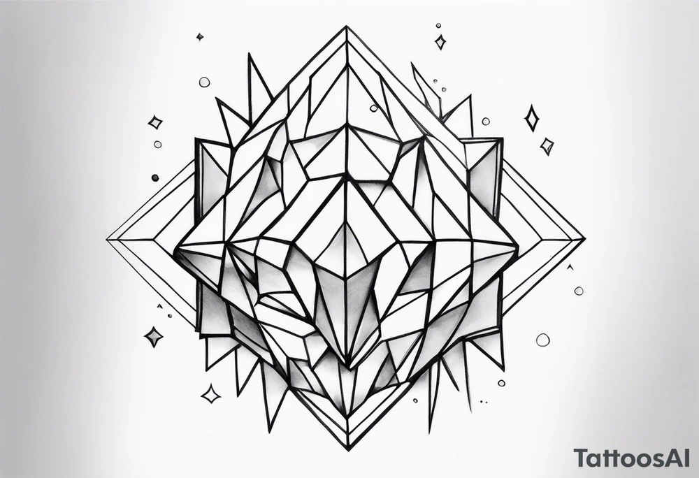 Crystal cluster tattoo idea