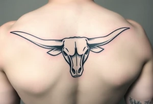 Football tattoo of the Texas longhorn tattoo idea