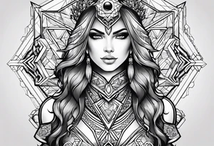 hexagon valkyrie tattoo idea