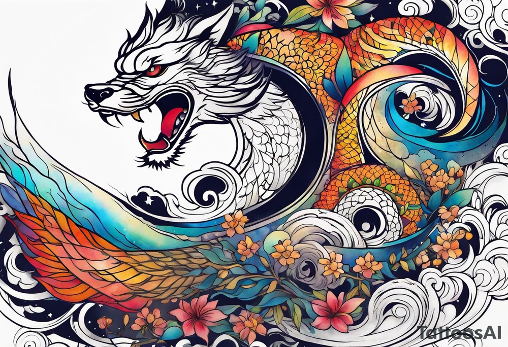 Galaxy tattoo idea
