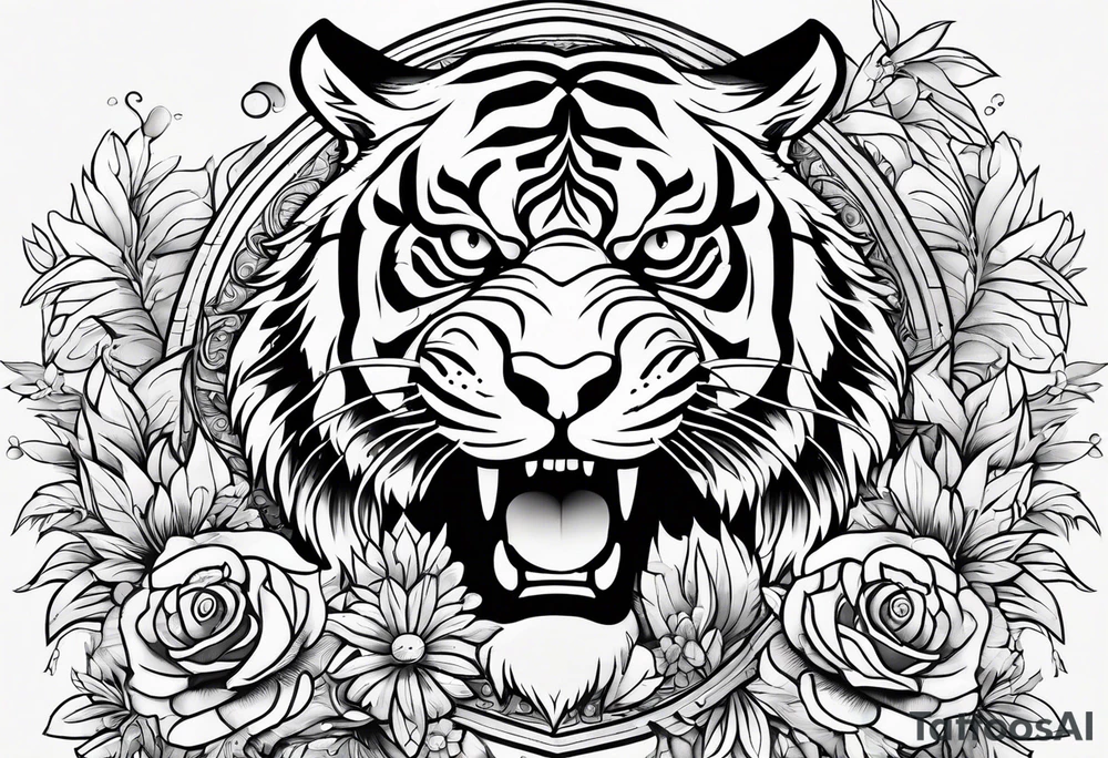 tiger mountain tattoo idea