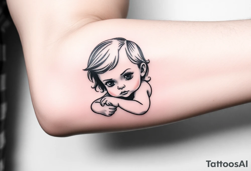 Baby girl tattoo idea