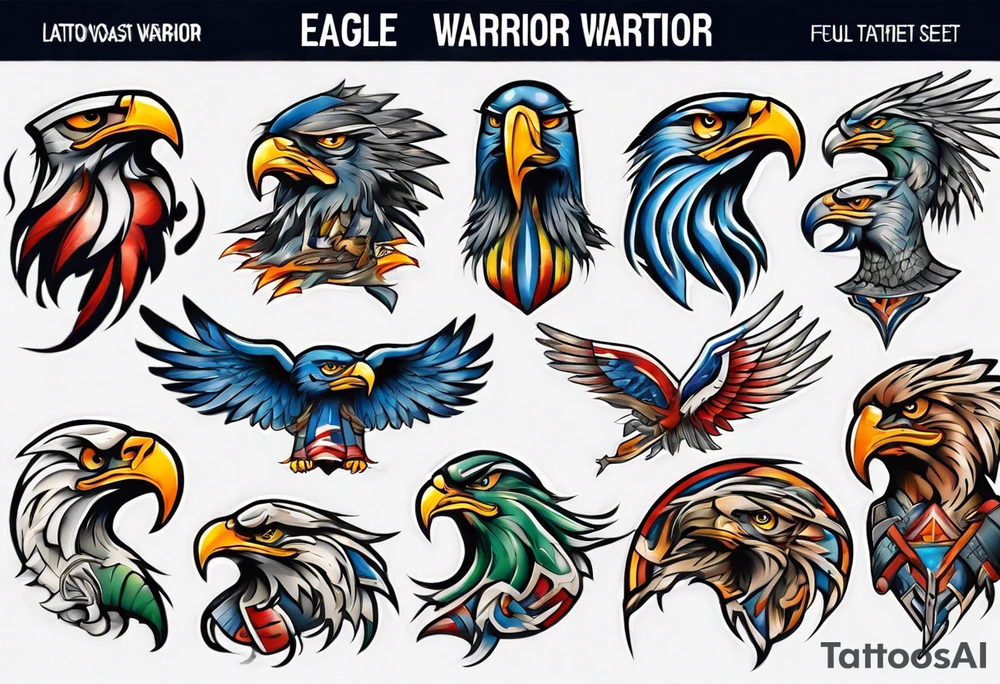 American Eagle Warrior tattoo idea