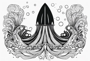 Thalassophobia, squid tattoo idea
