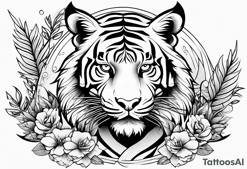 tiger mountain tattoo idea