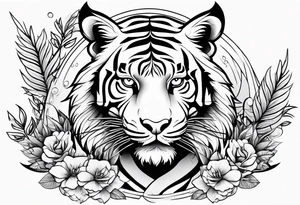 tiger mountain tattoo idea