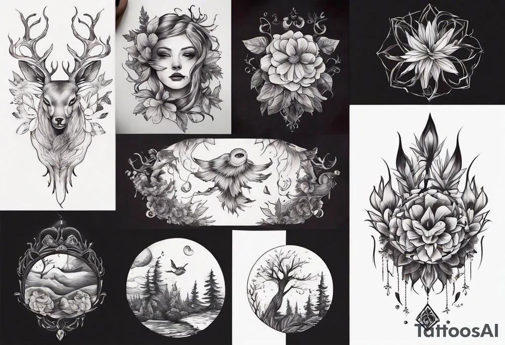 I want one tattoo for my back. Im woman that likes nature, fine line tattoos, some colors but not dark tattoos tattoo idea