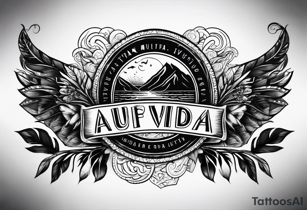 Pura vida letters tattoo idea
