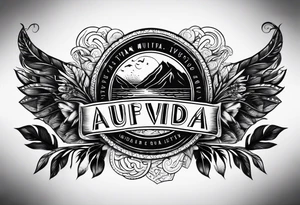 Pura vida letters tattoo idea
