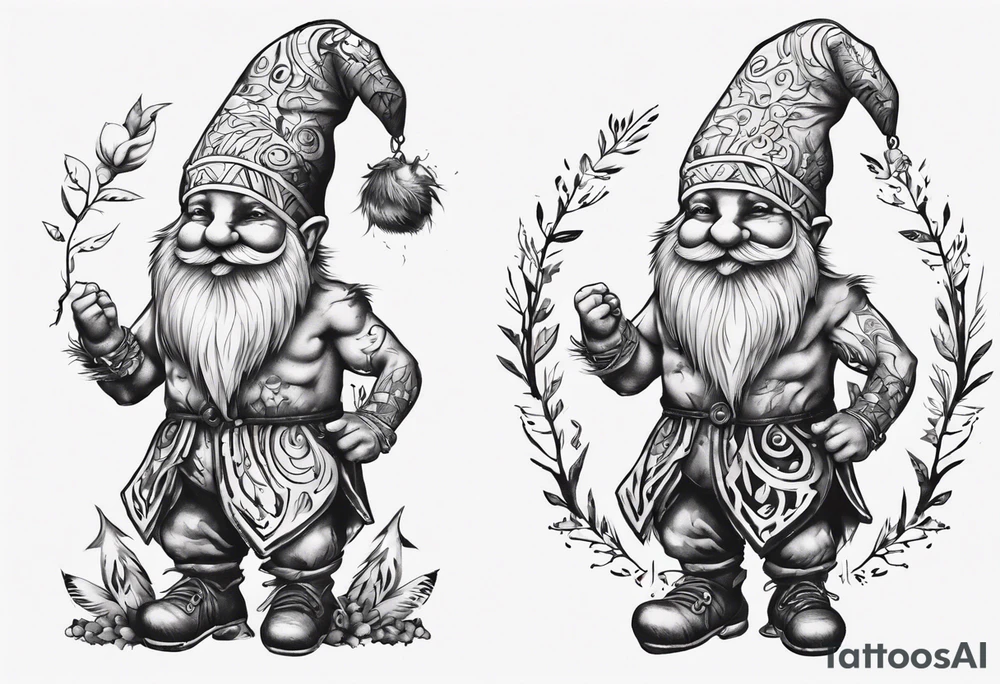 gnomes dancing in the forrest tattoo idea