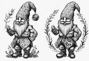 gnomes dancing in the forrest tattoo idea