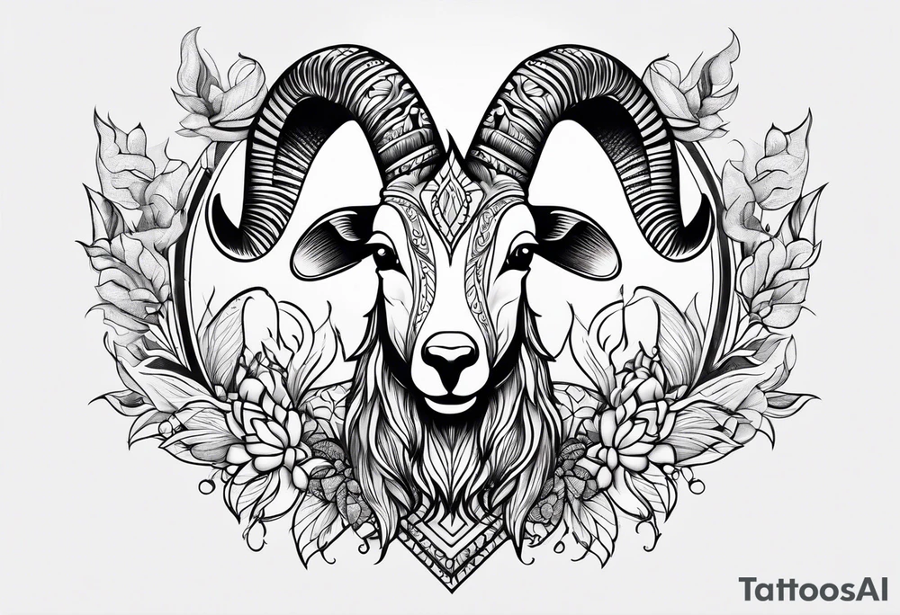 Half Goat half kangroo tattoo idea