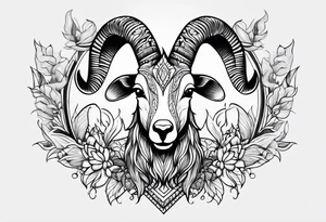Half Goat half kangroo tattoo idea