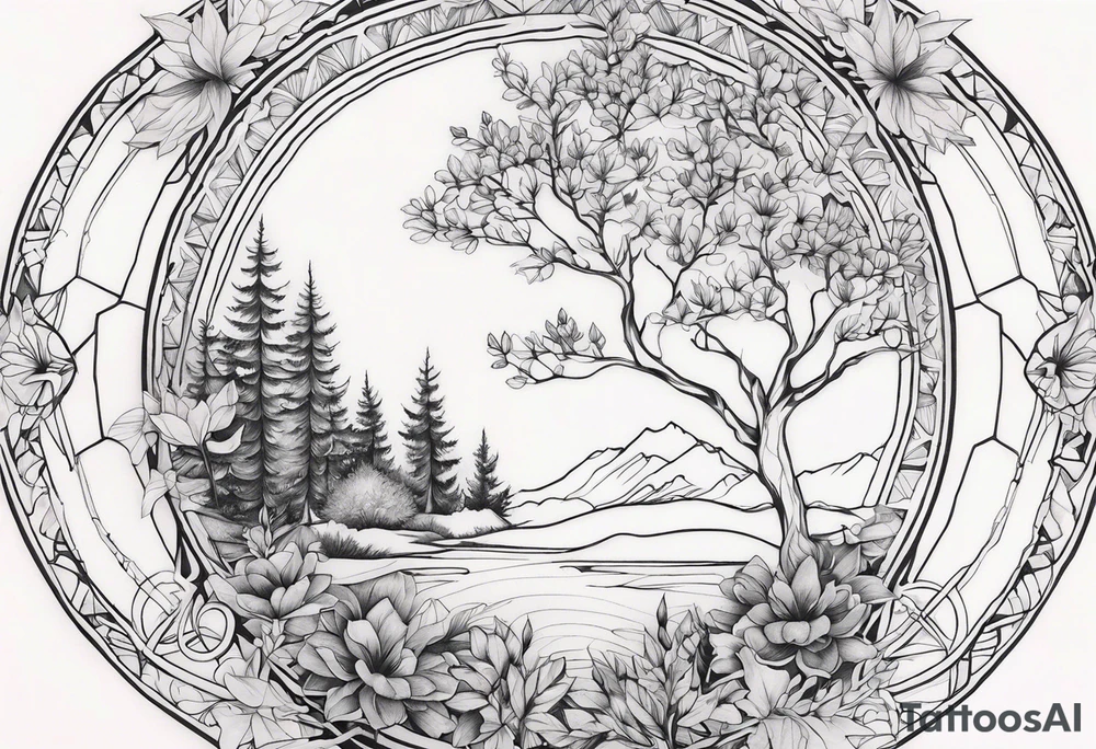 Full nature tattoo idea