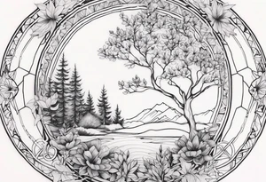 Full nature tattoo idea